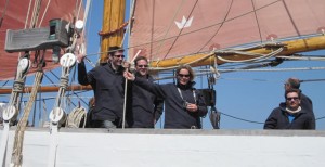 Navigation en vieux gréement dans le Golfe du Morbihan.