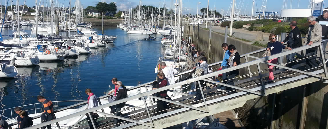 Embarquement au port du Crouesty